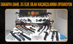 Sakarya Dahil 35 İlde Silah Kaçakçılarına Operasyon
