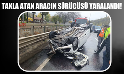 Bilecik’te Takla Atan Araçta Sürücü Yaralandı