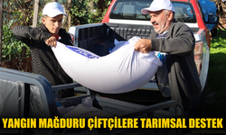 Yangın mağduru çiftçilere tarımsal destek!