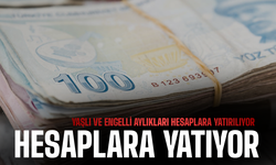 Yaşlı ve engelli aylıkları hesaplara yatırılıyor