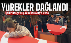 Şehit Başçavuş Akın Karakuş’un cenazesinde yürek burkan anlar