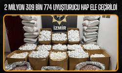2 milyon 309 bin 774 uyuşturucu hap ele geçirildi