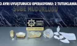 3 ayrı uyuşturucu operasyonu: 2 tutuklama
