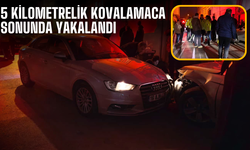 5 kilometrelik kovalamaca sonunda yakalandı