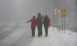 Kartepe'de Etkili Kar Yağışı Zirveyi Beyaza Bürüdü
