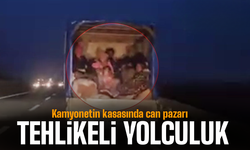 Kamyonetin kasasında can pazarı