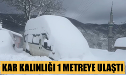 Dikmen Mahallesi’nde Kar Kalınlığı 1 Metreye Ulaştı