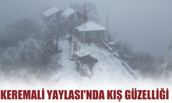 Keremali Yaylası'nda kış güzelliği