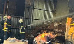 Kırklareli Vize’de pelet deposunda yangın paniği