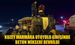 Kocaeli’de Beton Mikseri Devrildi: 2 Kişi Yaralandı