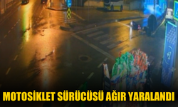 Motosiklet Sürücüsü Ağır Yaralandı