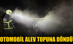 Otomobil alev topuna döndü