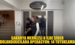 Sakarya merkezli 8 ilde siber dolandırıcılara operasyon: 14 tutuklama