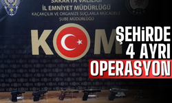 Şehirde 4 ayrı operasyon! Ruhsatsız silahlar ele geçirildi