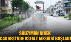 Süleyman Binek Caddesi’nde Asfalt Mesaisi Başladı