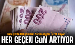 Türkiye’de Çalışanların Yarısı Asgari Ücret Alıyor