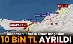 Adapazarı–Karasu Demiryolu Yatırım Programına 10 bin TL ödenek ayrıldı