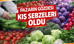 Pazarın gözdesi kış sebzeleri oldu
