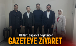 AK Parti Sapanca Teşkilatı’ndan Gazetemize 10 Ocak Ziyareti