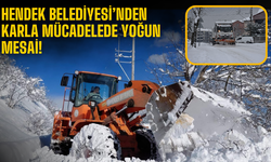 Hendek Belediyesi’nden Karla Mücadelede Yoğun Mesai