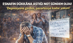 Esnafın dükkâna astığı not gündem oldu: “Depresyona girdim, pazartesiye kadar yokum”