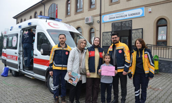 Minik Yağmur’un ambulans hayali gerçeğe dönüştü