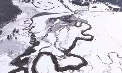 Aladağlar’da kar kartpostallık manzaralar oluşturdu