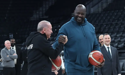 Cumhurbaşkanı Erdoğan basketbol efsanesi Shaquille O’Neal ile bir araya geldi