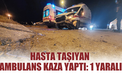 Ambulans ile Otomobil Çarpıştı: 1 Yaralı