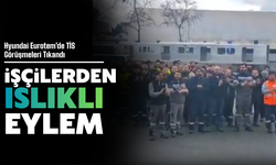 İşçilerden ıslıklı eylem