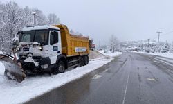 İzmit-Kandıra yolunda kar mesaisi