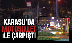 Karasu’da Otomobil ile Motosiklet Çarpıştı: 2 Yaralı