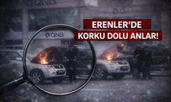 Erenler Atatürk Sanayi girişinde korku dolu anlar: Lüks SUV alev aldı
