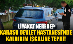 Karasu Devlet Hastanesi’nde kaldırım işgaline tepki! Liyakat nerede?