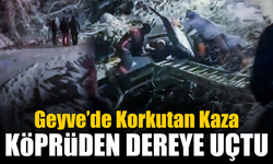 Geyve’de Korkutan Kaza: Otomobil Köprüden Dereye Uçtu