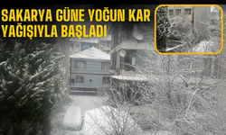 Sakarya Güne Yoğun Kar Yağışıyla Başladı