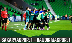 Sakaryaspor Evinde 2 Puan Bıraktı: Bandırmaspor ile 1-1