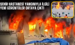 Şehir Hastanesi Şantiyesinde Çıkan Yangının Yeni Görüntüleri Ortaya Çıktı