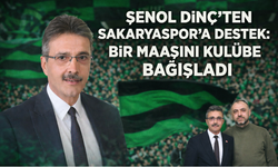 Başkan Şenol Dinç’ten Sakaryaspor’a destek: Bir maaşını kulübe bağışladı