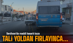 Serdivan’da Maddi Hasarlı Trafik Kazası