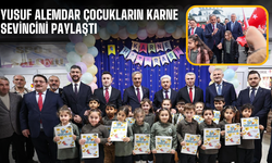 Yusuf Alemdar çocukların karne sevincini paylaştı!