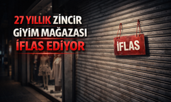 27 yıllık zincir giyim mağazası iflas ediyor