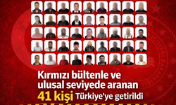 Kırmızı bültenle aranan 41 firari Türkiye’ye getirildi