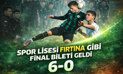 Spor Lisesi Fırtına Gibi: Final Bileti 6 Golle Geldi