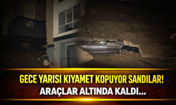 İstinat Duvarı Çöktü, Lüks Araç Hurdaya Döndü!