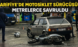 Arifiye’de otomobil ile motosiklet çarpıştı: 1 yaralı