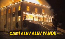 Cami alev alev yandı!