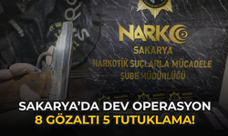 Sakarya’da Dev Operasyon: 8 Gözaltı, 5 Tutuklama