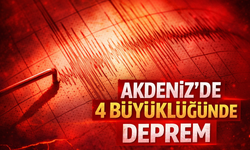 Akdeniz'de 4 büyüklüğünde deprem oldu! Son depremler listesi...