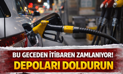Gece yarısı motorine zam geliyor